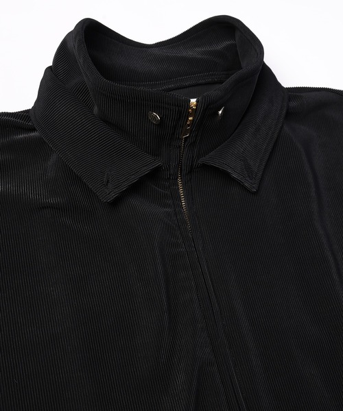CULLNI(クルニ)の「Stretch Fiber Cord Pique Layered Collar Zip Up Blouson(ブルゾン・メンズ・チャコール/グリーン/ブラック/ネイビー・1/2/0)」の10枚目の写真