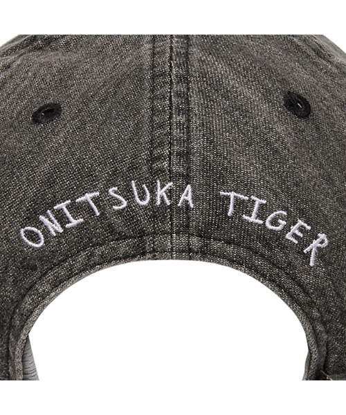 Onitsuka Tiger(オニツカタイガー)の「WASHED DENIM CAP / ウォッシュドキャップ(キャップ・レディース・チャコール・OS)」の3枚目の写真
