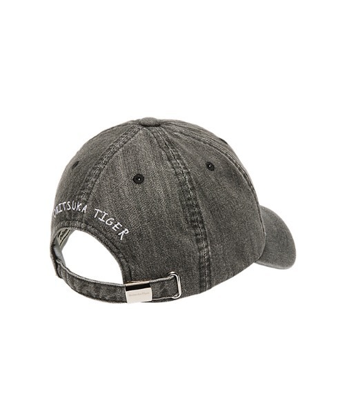 Onitsuka Tiger(オニツカタイガー)の「WASHED DENIM CAP / ウォッシュドキャップ(キャップ・レディース・チャコール・OS)」の2枚目の写真