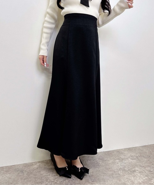 INGNI（イング）の「【WEB限定】バックリボンマーメイドスカート（スカート・レディース・ボルドー/ブラウン/チャコールグレー/ブラック/ブラック系その他3/サックスブルー/ライトベージュ・FREE/L）」の16枚目の写真