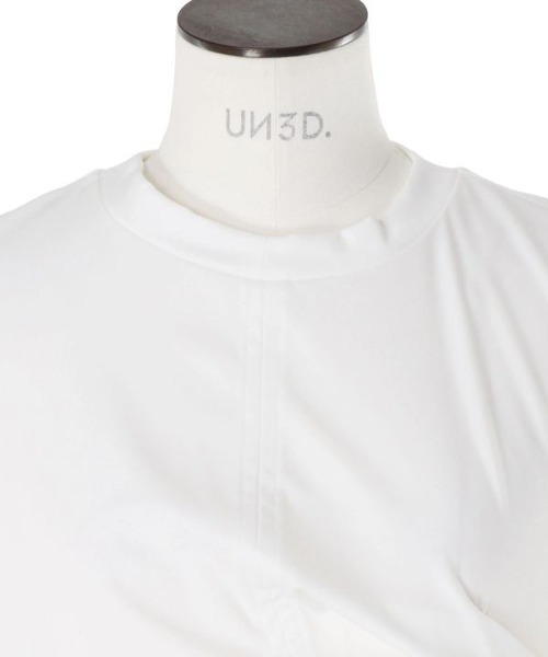 UN3D.(アンスリード)の「【UN3D./アンスリード】TUCK DRAPE SLEEVELESS TOP/タックドレープスリーブトップス(Tシャツ/カットソー・レディース・ホワイト/ブラック・FREE)」の6枚目の写真