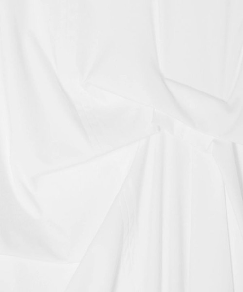 UN3D.(アンスリード)の「【UN3D./アンスリード】TUCK DRAPE SLEEVELESS TOP/タックドレープスリーブトップス(Tシャツ/カットソー・レディース・ホワイト/ブラック・FREE)」の9枚目の写真
