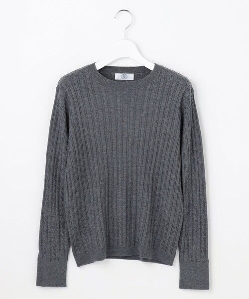 J.PRESS Ladies(J.プレス レディス)の「【人気定番アイテム】KNIT BASIC クルーネック ニット(ニット/セーター・レディース・ライトグレー系/ネイビー系/ブルー系/ベージュ系/イエロー系・SMALL)」の17枚目の写真