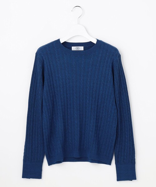 J.PRESS Ladies(J.プレス レディス)の「【人気定番アイテム】KNIT BASIC クルーネック ニット(ニット/セーター・レディース・ライトグレー系/ネイビー系/ブルー系/ベージュ系/イエロー系・SMALL)」の19枚目の写真
