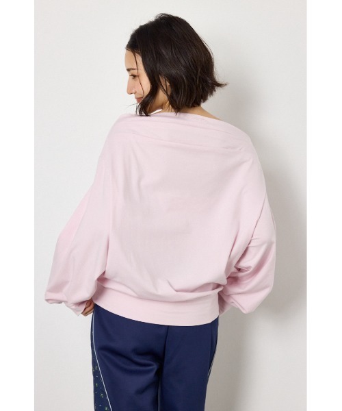 RODEO CROWNS WIDE BOWL(ロデオクラウンズワイドボウル)の「タックデザインオフショルL/Sトップス(Tシャツ/カットソー・レディース・オフホワイト/グレー×ホワイト/ライトピンク/ブラック・FREE)」の17枚目の写真