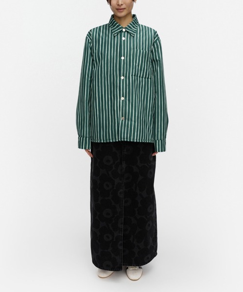 marimekko(マリメッコ)の「【kioski】 Seura Piccolo / blouse(その他アウター・レディース・モスグリーン/ワインレッド・MEDIUM/SMALL/X-SMALL)」の1枚目の写真