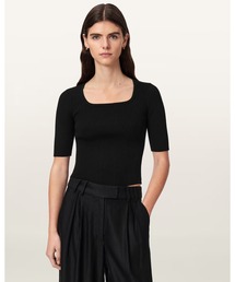 CRUZ HALLY RIBBED KNIT TOP | CRUZ HALLY リブ ニット トップ