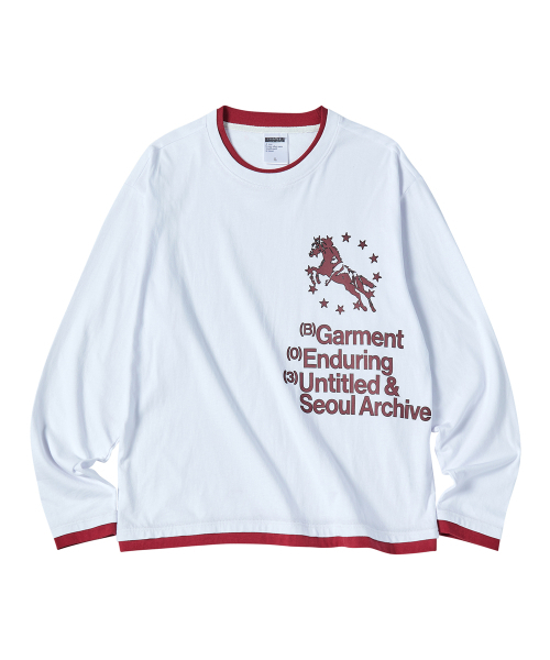 UNTITLED SEOUL(アンタイトル ソウル)の「ユニコーンタイポレイヤードロングスリーブホワイト(Tシャツ/カットソー・レディース・その他・LARGE/MEDIUM/SMALL)」の4枚目の写真