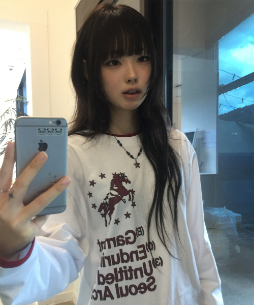 UNTITLED SEOUL(アンタイトル ソウル)の「ユニコーンタイポレイヤードロングスリーブホワイト(Tシャツ/カットソー・レディース・その他・LARGE/MEDIUM/SMALL)」の5枚目の写真