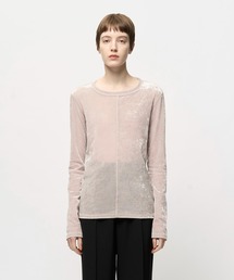 Juha（ユハ）の「SHEER VELOUR SKIN TOP（Tシャツ/カットソー）」