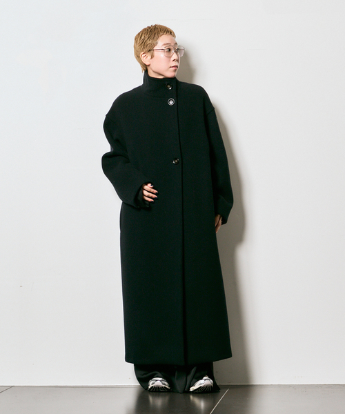 CITYSHOP(シティーショップ)の「《追加3》STAND NECK コート(その他アウター・レディース・ブラック・38/36)」の8枚目の写真