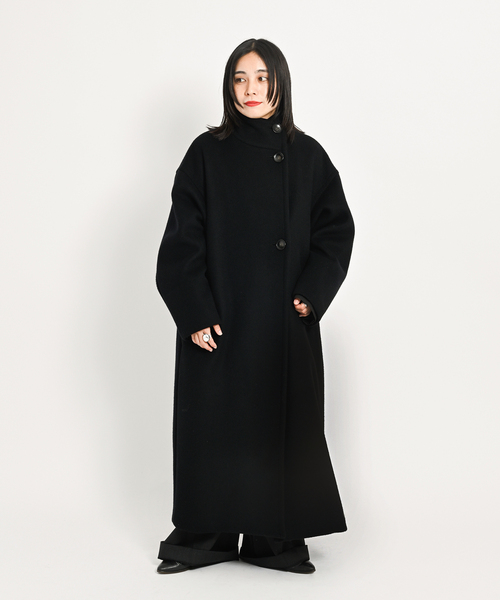 CITYSHOP(シティーショップ)の「《追加3》STAND NECK コート(その他アウター・レディース・ブラック・38/36)」の12枚目の写真