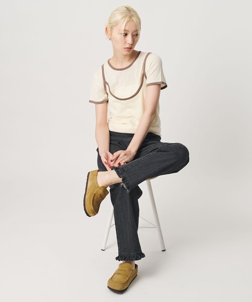BIRKENSTOCK(ビルケンシュトック)の「【国内EXCLUSIVE】<BIRKENSTOCK>ネープルズ ラップ サンダル(サンダル・レディース・ネイビー/マスタード・36/37/38/39)」の5枚目の写真