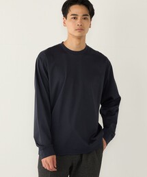 〈抗菌防臭・UVカット〉シルケット コットン クルーネック ロンT 2◇