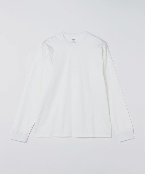 SHIPS Colors(シップス カラーズ)の「〈抗菌防臭・UVカット〉シルケット コットン クルーネック ロンT 2◇(Tシャツ/カットソー・メンズ・ブラック/ライトホワイト/ネイビー/グレー・SMALL/MEDIUM/LARGE/X-LARGE)」の5枚目の写真