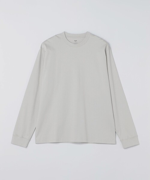 SHIPS Colors(シップス カラーズ)の「〈抗菌防臭・UVカット〉シルケット コットン クルーネック ロンT 2◇(Tシャツ/カットソー・メンズ・ブラック/ライトホワイト/ネイビー/グレー・SMALL/MEDIUM/LARGE/X-LARGE)」の8枚目の写真
