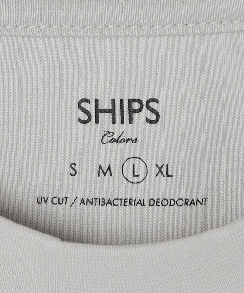 SHIPS Colors(シップス カラーズ)の「〈抗菌防臭・UVカット〉シルケット コットン クルーネック ロンT 2◇(Tシャツ/カットソー・メンズ・ブラック/ライトホワイト/ネイビー/グレー・SMALL/MEDIUM/LARGE/X-LARGE)」の12枚目の写真