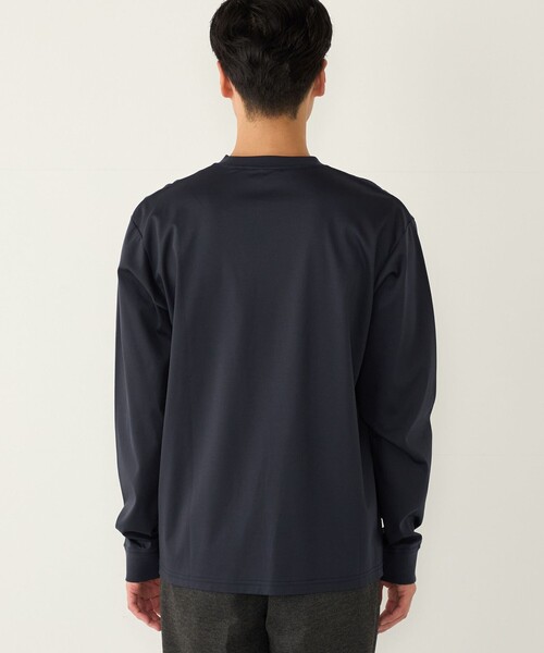 SHIPS Colors(シップス カラーズ)の「〈抗菌防臭・UVカット〉シルケット コットン クルーネック ロンT 2◇(Tシャツ/カットソー・メンズ・ブラック/ライトホワイト/ネイビー/グレー・SMALL/MEDIUM/LARGE/X-LARGE)」の19枚目の写真