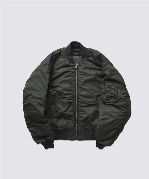 FIDELITY(フィデリティ)の「VINTAGE WASH MA-1 / MA-1 フライトジャケット(ミリタリージャケット・メンズ・ダークネイビー/オリーブ・MEDIUM/LARGE)」の1枚目の写真