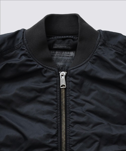 FIDELITY(フィデリティ)の「VINTAGE WASH MA-1 / MA-1 フライトジャケット(ミリタリージャケット・メンズ・ダークネイビー/オリーブ・MEDIUM/LARGE)」の10枚目の写真