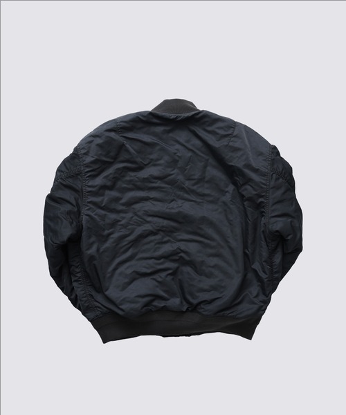 FIDELITY(フィデリティ)の「VINTAGE WASH MA-1 / MA-1 フライトジャケット(ミリタリージャケット・メンズ・ダークネイビー/オリーブ・MEDIUM/LARGE)」の9枚目の写真