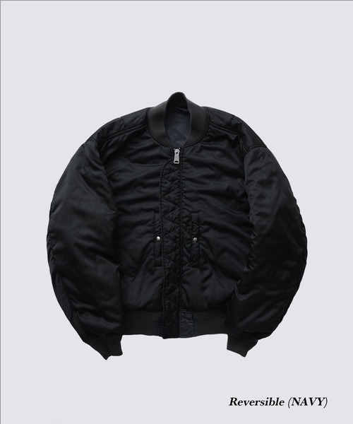 FIDELITY(フィデリティ)の「VINTAGE WASH MA-1 / MA-1 フライトジャケット(ミリタリージャケット・メンズ・ダークネイビー/オリーブ・MEDIUM/LARGE)」の13枚目の写真