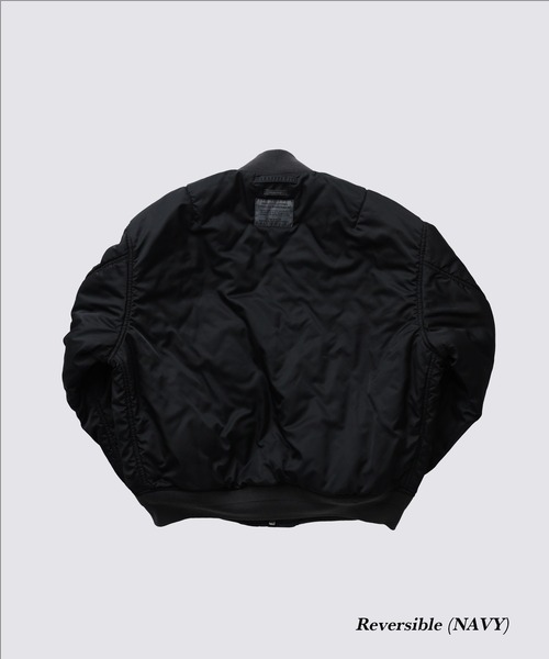 FIDELITY(フィデリティ)の「VINTAGE WASH MA-1 / MA-1 フライトジャケット(ミリタリージャケット・メンズ・ダークネイビー/オリーブ・MEDIUM/LARGE)」の14枚目の写真