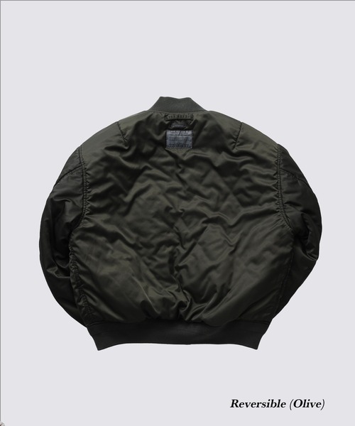 FIDELITY(フィデリティ)の「VINTAGE WASH MA-1 / MA-1 フライトジャケット(ミリタリージャケット・メンズ・ダークネイビー/オリーブ・MEDIUM/LARGE)」の8枚目の写真