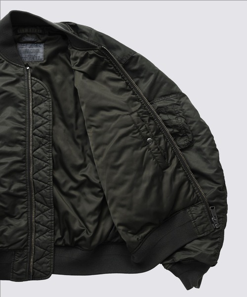 FIDELITY(フィデリティ)の「VINTAGE WASH MA-1 / MA-1 フライトジャケット(ミリタリージャケット・メンズ・ダークネイビー/オリーブ・MEDIUM/LARGE)」の6枚目の写真