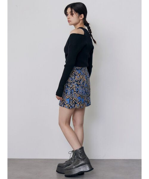 MURUA（ムルーア）の「ゴブランミニスカート　秋服　冬服（スカート・レディース・ブラウン/ブルー・2/1）」の20枚目の写真