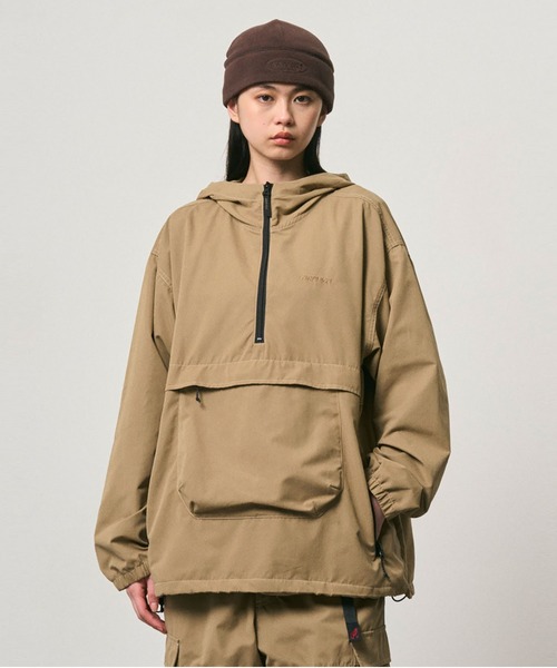 Gramicci(グラミチ)の「WR ANORAK|ウォーターレジスタントアノラック(ナイロンジャケット・メンズ・ブラック/ダークブラウン/カーキ・M/2XL/XL/L/S)」の3枚目の写真