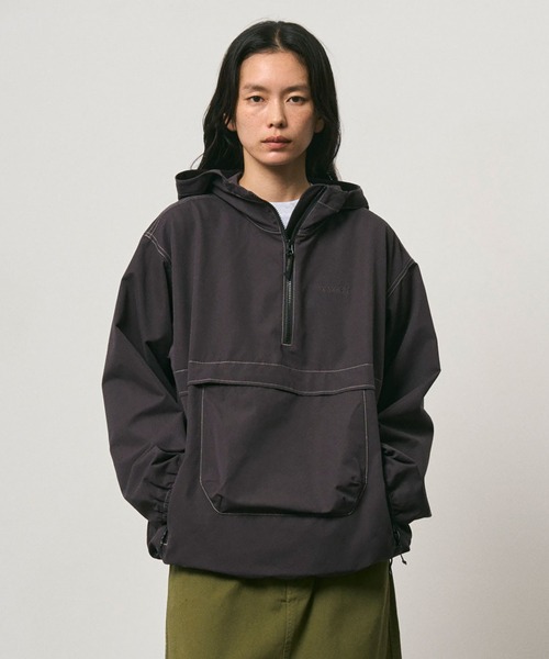Gramicci(グラミチ)の「WR ANORAK|ウォーターレジスタントアノラック(ナイロンジャケット・メンズ・ブラック/ダークブラウン/カーキ・M/2XL/XL/L/S)」の1枚目の写真