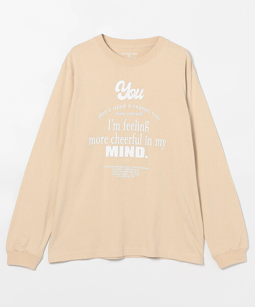 FREAK'S STORE(フリークスストア)の「GOOD ROCK SPEED/グッドロックスピード ロゴプリントロンT(Tシャツ/カットソー・レディース・ベージュ/ライトグレー/グリーン/オフホワイト/ブルー・フリ-)」の3枚目の写真