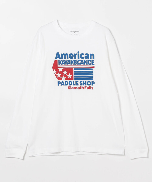 FREAK'S STORE(フリークスストア)の「GOOD ROCK SPEED/グッドロックスピード ロゴプリントロンT(Tシャツ/カットソー・レディース・ベージュ/ライトグレー/グリーン/オフホワイト/ブルー・フリ-)」の1枚目の写真