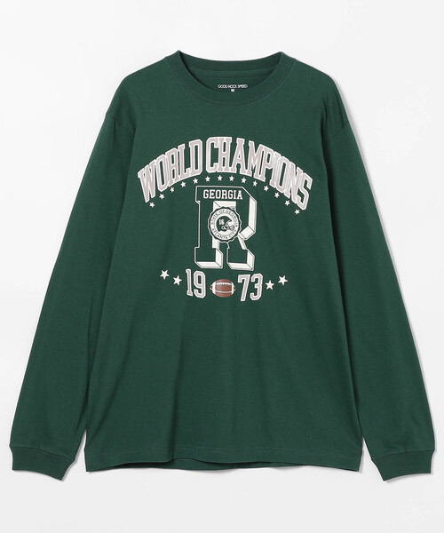 FREAK'S STORE(フリークスストア)の「GOOD ROCK SPEED/グッドロックスピード ロゴプリントロンT(Tシャツ/カットソー・レディース・ベージュ/ライトグレー/グリーン/オフホワイト/ブルー・フリ-)」の4枚目の写真