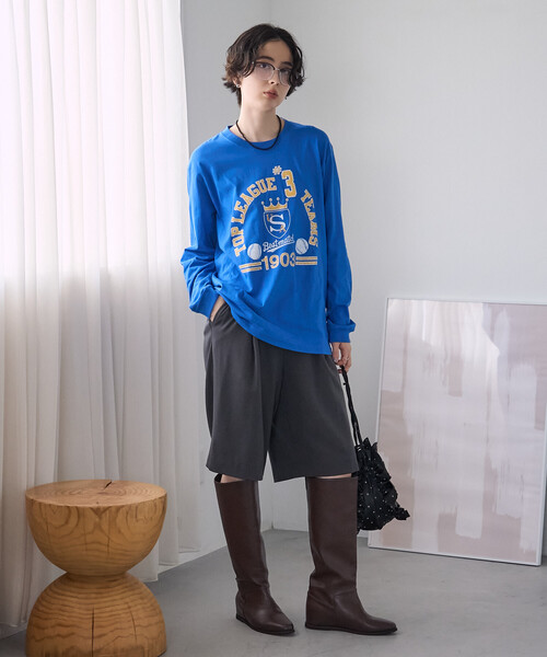 FREAK'S STORE(フリークスストア)の「GOOD ROCK SPEED/グッドロックスピード ロゴプリントロンT(Tシャツ/カットソー・レディース・ベージュ/ライトグレー/グリーン/オフホワイト/ブルー・フリ-)」の10枚目の写真