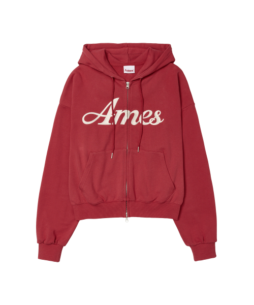 AMESWORLDWIDE(アメスワールドワイド)の「STANDARD LOGO HOODIE ZIP-UP RED(パーカー・レディース・その他・SMALL/MEDIUM)」の5枚目の写真