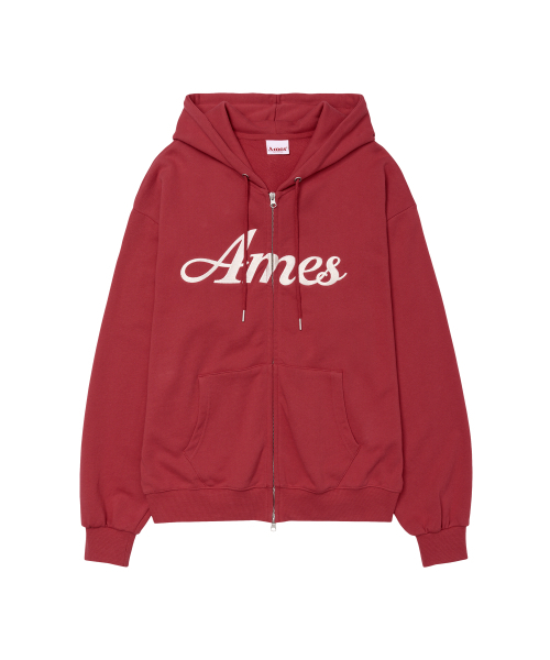 AMESWORLDWIDE(アメスワールドワイド)の「STANDARD LOGO HOODIE ZIP-UP RED(パーカー・レディース・その他・SMALL/MEDIUM)」の3枚目の写真