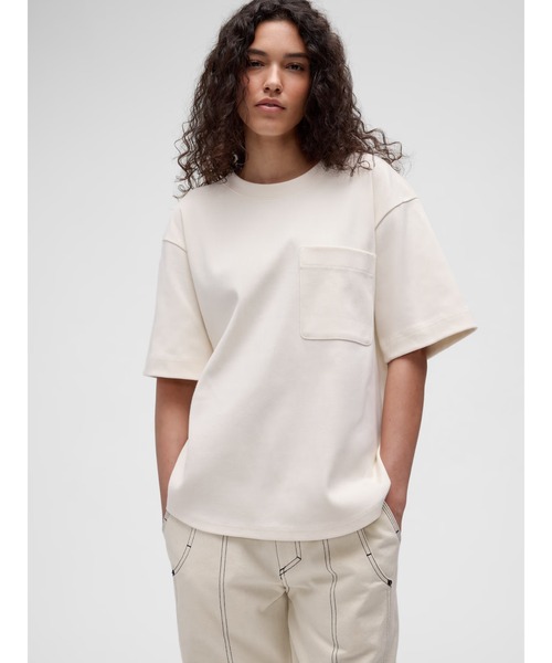 GapStudio(ギャップスタジオ)の「GapStudio エクストラヘビーウェイト ポケットTシャツ(Tシャツ/カットソー・メンズ・ホワイト・L/M/S/XS/XL)」の3枚目の写真