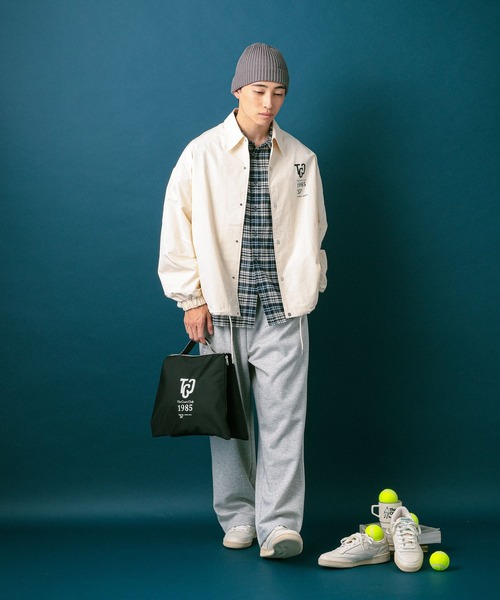 GLOBAL WORK（グローバルワーク）の「【Reebok】コーチジャケット/812676（ブルゾン・メンズ・ブラック/オフホワイト・X-LARGE/LARGE/SMALL/MEDIUM）」の3枚目の写真