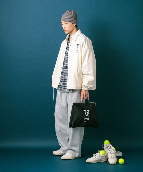 GLOBAL WORK（グローバルワーク）の「【Reebok】コーチジャケット/812676（ブルゾン・メンズ・ブラック/オフホワイト・X-LARGE/LARGE/SMALL/MEDIUM）」の4枚目の写真
