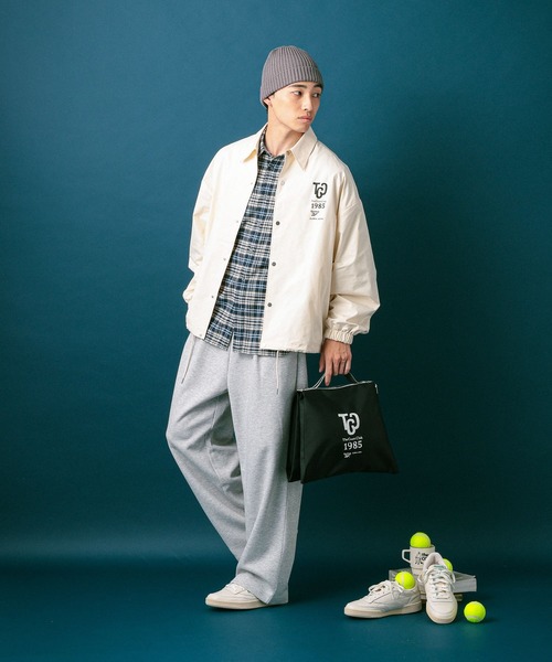 GLOBAL WORK（グローバルワーク）の「【Reebok】コーチジャケット/812676（ブルゾン・メンズ・ブラック/オフホワイト・X-LARGE/LARGE/SMALL/MEDIUM）」の5枚目の写真