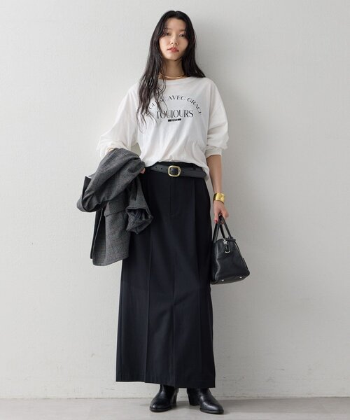 GALLARDAGALANTE(ガリャルダガランテ)の「【GOOD ROCK SPEED】ロングスリーブTee(Tシャツ/カットソー・レディース・ホワイト/ブラック・FREE)」の5枚目の写真