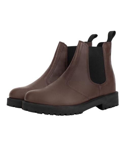 DIFFERSHOE（ディファーシュー）の「メンズ DPPR シークレット チェルシーブーツ 7CM ブラウン（ブーツ・メンズ・その他/ダークブラウン・FREE/25cm/26cm/27cm/28cm）」の5枚目の写真