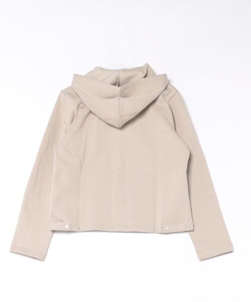 agnes b.(アニエスベー)の「オーガニックコットン メルトン 長袖 カーディガンプレッション "Capuche"(カーディガン/ボレロ・レディース・ベージュ・3/2/1)」の2枚目の写真