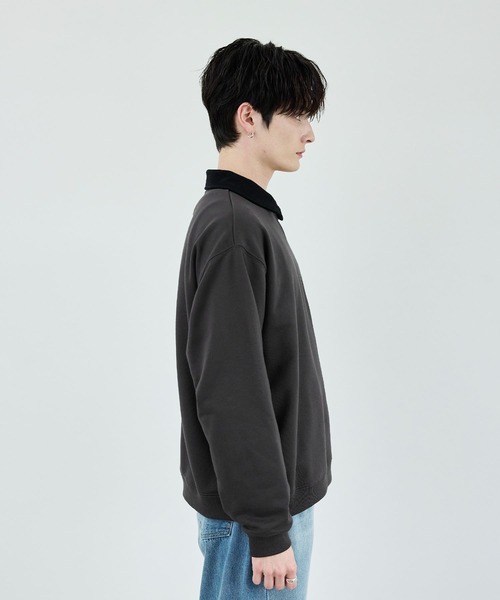 U.S. POLO ASSN.(ユーエスポロアッスン)の「U.S. POLO ASSN. / 裏毛ハーフジップポロスウェット(スウェット・メンズ・ダークブラウン/ブラック/ダークネイビー/チャコール・S/XL/L/M)」の8枚目の写真