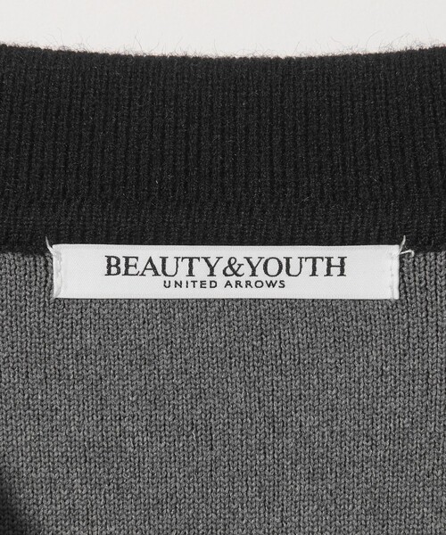 BEAUTY&YOUTH UNITED ARROWS(ビューティーアンドユースユナイテッドアローズ)の「【WEB限定 Wardrobe DAILY MINIMAL】バイカラー ジップ カーディガン(カーディガン/ボレロ・レディース・ブラック/ダークブラウン/ナチュラル・FREE)」の20枚目の写真