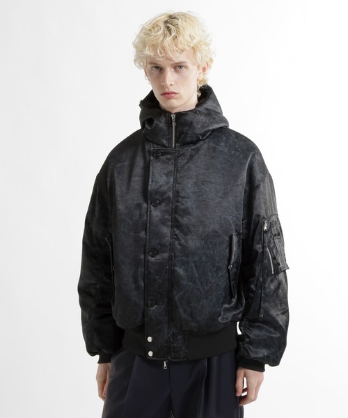 HARE(ハレ)の「エアサーマルコンパクトフードブルゾン(HARE)(ブルゾン・メンズ・ネイビー/グリーン/ブラック・SMALL/MEDIUM)」の3枚目の写真