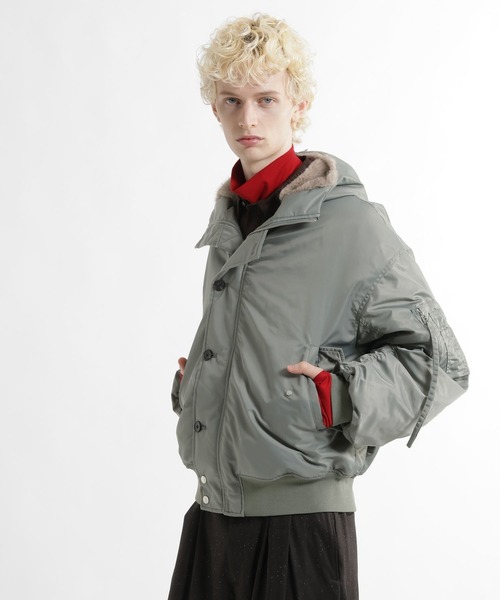 HARE(ハレ)の「エアサーマルコンパクトフードブルゾン(HARE)(ブルゾン・メンズ・ネイビー/グリーン/ブラック・SMALL/MEDIUM)」の19枚目の写真