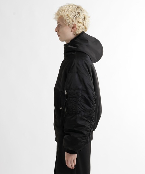 HARE(ハレ)の「エアサーマルコンパクトフードブルゾン(HARE)(ブルゾン・メンズ・ネイビー/グリーン/ブラック・SMALL/MEDIUM)」の16枚目の写真